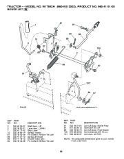 Weed Eater 96041012002 Lawn Tractor Parts List, 2010 page 16