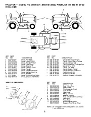 Weed Eater 96041012002 Lawn Tractor Parts List, 2010 page 2