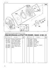 Toro 62923 5 hp Lawn Vacuum Parts Catalog, 1992, 1993 page 12