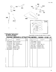 Toro 62923 5 hp Lawn Vacuum Parts Catalog, 1992, 1993 page 9