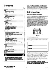 Toro 20044 Super Recycler Mower, SR-21OS Owners Manual, 1999 page 2