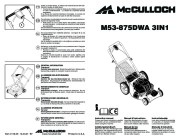 McCulloch M53 875 DWA 3IN1 Lawn Mower Owners Manual page 1