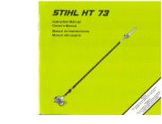 STIHL HT 73 Chainsaw Cultivator Owners Manual page 1