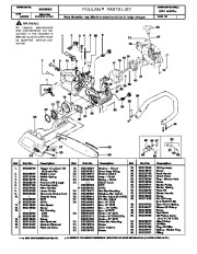 Poulan 2075 2075c Chainsaw Parts List page 1