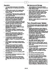 Toro 38536 Toro CCR 2450 GTS Snowthrower Owners Manual, 2004 page 2