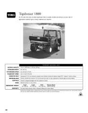 Toro Topdresser 1800 An 18 Cubic Foot Bed Owners Specs page 1