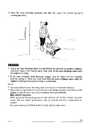 Honda HS35 Snow Blower Owners Manual page 22