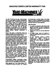 MTD Yard Machines E600E E610E E640F E660G Snow Blower Owners Manual page 28