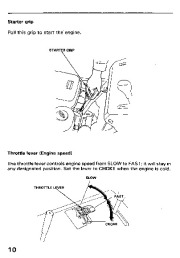 Honda HS828 Snow Blower Owners Manual page 11