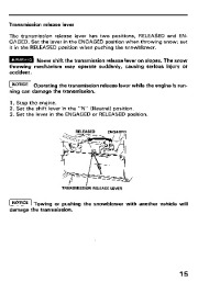 Honda HS828 Snow Blower Owners Manual page 16