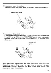 Honda HS828 Snow Blower Owners Manual page 28