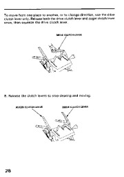 Honda HS828 Snow Blower Owners Manual page 29