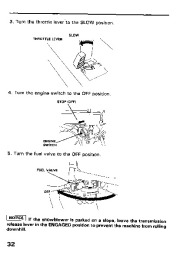 Honda HS828 Snow Blower Owners Manual page 33