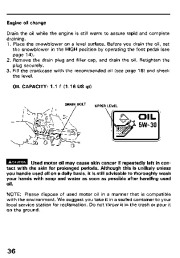 Honda HS828 Snow Blower Owners Manual page 37