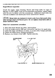 Honda HS828 Snow Blower Owners Manual page 40