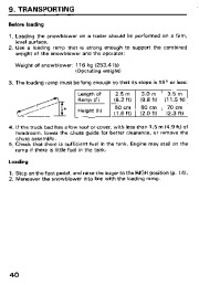 Honda HS828 Snow Blower Owners Manual page 41