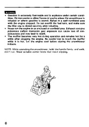 Honda HS828 Snow Blower Owners Manual page 7