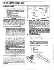 Poulan Owners Manual, 1980 page 6