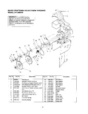 Craftsman 247.888540 Craftsman 28-Inch Steerable Snow Thrower Owners Manual page 35