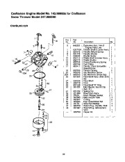 Craftsman 247.888540 Craftsman 28-Inch Steerable Snow Thrower Owners Manual page 39