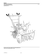 Murray Walk Behind 1695539 Snow Blower Parts Manual page 22