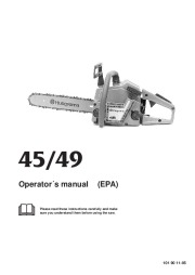 Husqvarna 45 49 Chainsaw Owners Manual, 1995,1996,1997,1998,1999 page 1