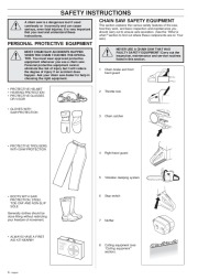 Husqvarna 45 49 Chainsaw Owners Manual, 1995,1996,1997,1998,1999 page 4