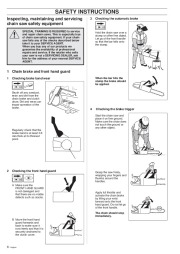 Husqvarna 45 49 Chainsaw Owners Manual, 1995,1996,1997,1998,1999 page 8