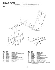 Weed Eater WZ14542D Lawn Tractor Repair Manual, 2010 page 16