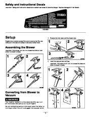 Toro 51609 Ultra Blower/Vacuum Owners Manual, 2012, 2013, 2014 page 2