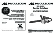 McCulloch Owners Manual, 2006,2007,2008 page 1