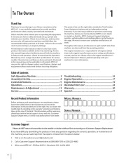 MTD 54M Series Push Lawn Mower Mower Owners Manual page 2