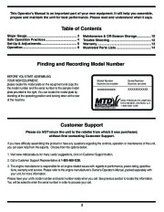 MTD Pro 460 Series 21 Inch Rotary Lawn Mower Owners Manual page 2
