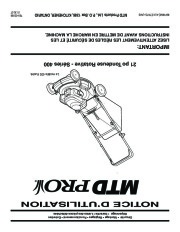 MTD Pro 460 Series 21 Inch Rotary Lawn Mower Owners Manual page 28