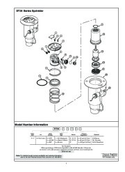 Toro DT34 Series Sprinkler Model Number Information Sprinkler Irrigation Owners Manual page 1