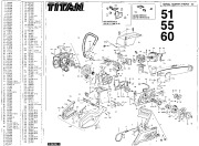 McCulloch Titan 51 55 60 Chainsaw Service Parts List page 1
