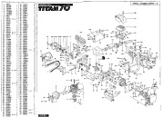 McCulloch Titan 70 Chainsaw Service Parts List page 1