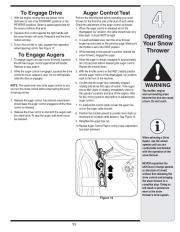 MTD Cub Cadet WE 26 Snow Blower Owners Manual page 11