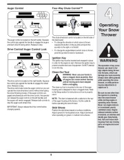 MTD Cub Cadet WE 26 Snow Blower Owners Manual page 9