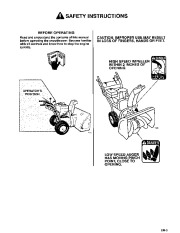 Toro 38543, 38555 Toro 824 Power Shift Snowthrower Owners Manual, 1995 page 3