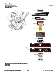 Simplicity 319 1694583 1694584 Single Stage Snow Blower Owners Parts Manual page 14