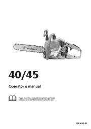 Husqvarna 40 45 Chainsaw Owners Manual, 1999 page 1