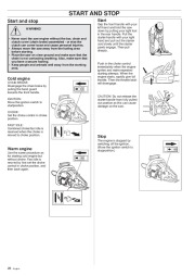 Husqvarna 40 45 Chainsaw Owners Manual, 1999 page 28