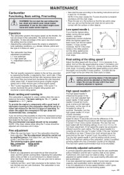 Husqvarna 40 45 Chainsaw Owners Manual, 1999 page 29