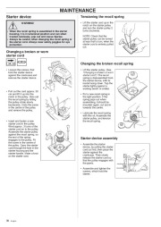 Husqvarna 40 45 Chainsaw Owners Manual, 1999 page 30