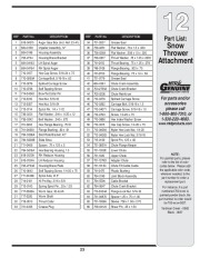 MTD 190-032 101 42-Inch Two Stage Snow Blower Attachment Owners Manual page 23