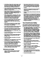 Toro 38051 522 Snowthrower Owners Manual, 2001 page 4