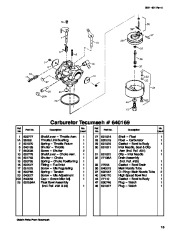 Toro 38542 and 38558 Toro 824 1028 Power Shift Snowthrower Parts Catalog, 1999 page 13