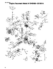 Toro 38542 and 38558 Toro 824 1028 Power Shift Snowthrower Parts Catalog, 1999 page 14