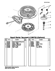 Toro 38542 and 38558 Toro 824 1028 Power Shift Snowthrower Parts Catalog, 1999 page 19